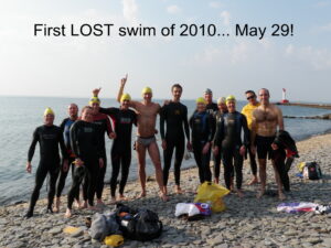 First LOST Swim of 2010... 62F... 14 swimmers!