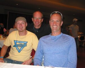 LOST Triathletes at 2010 Ironman Wisconsin! Bill Johnson, Hugh Ryder and John Fortin (click to enlarge)