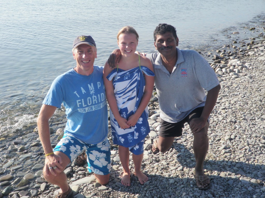 Rob, Annaleise and Madhu... the three 2012 Lake O Crossing successes!  (so far, Colleen leaves tomorrow!)