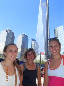 Jill, Jo and Maisey... at Ground Zero...