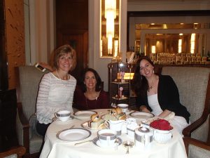 Joanne, Claudia and Tory... enjoying "High Tea"... I was okay missing that one!