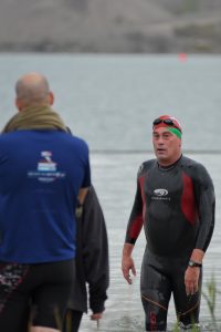 Gary... the wiley old vet of open water swimming... he's sneaky fast!