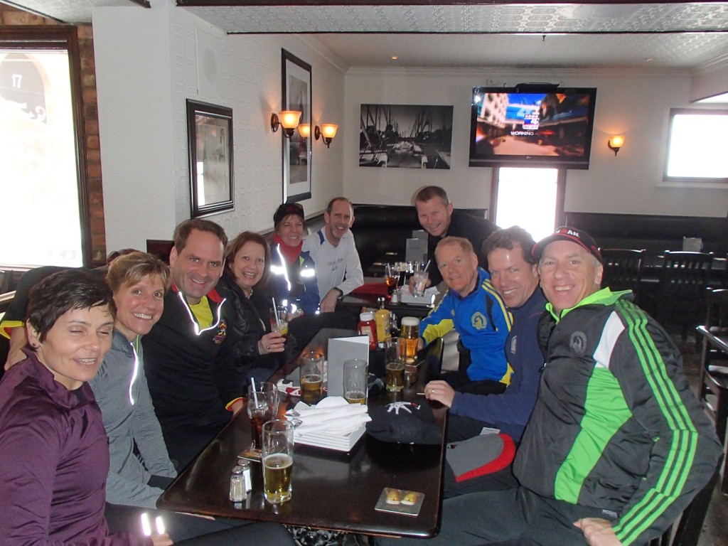 ... and pints 5 & 6 bring it all full circle after a hard 4k (I'm rounding up) at the King's Arm's again!
